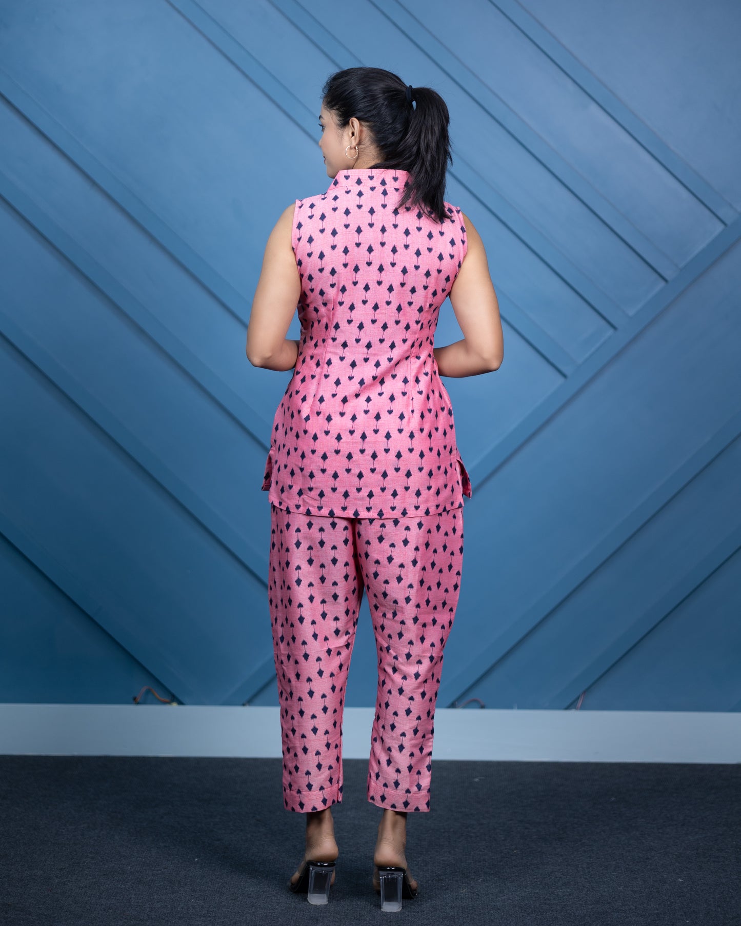 Soft Cotton Charm – Pink & Navy Trisel Duo