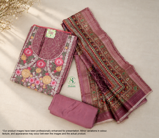 Onion Pink Ethnic Salwar Suit