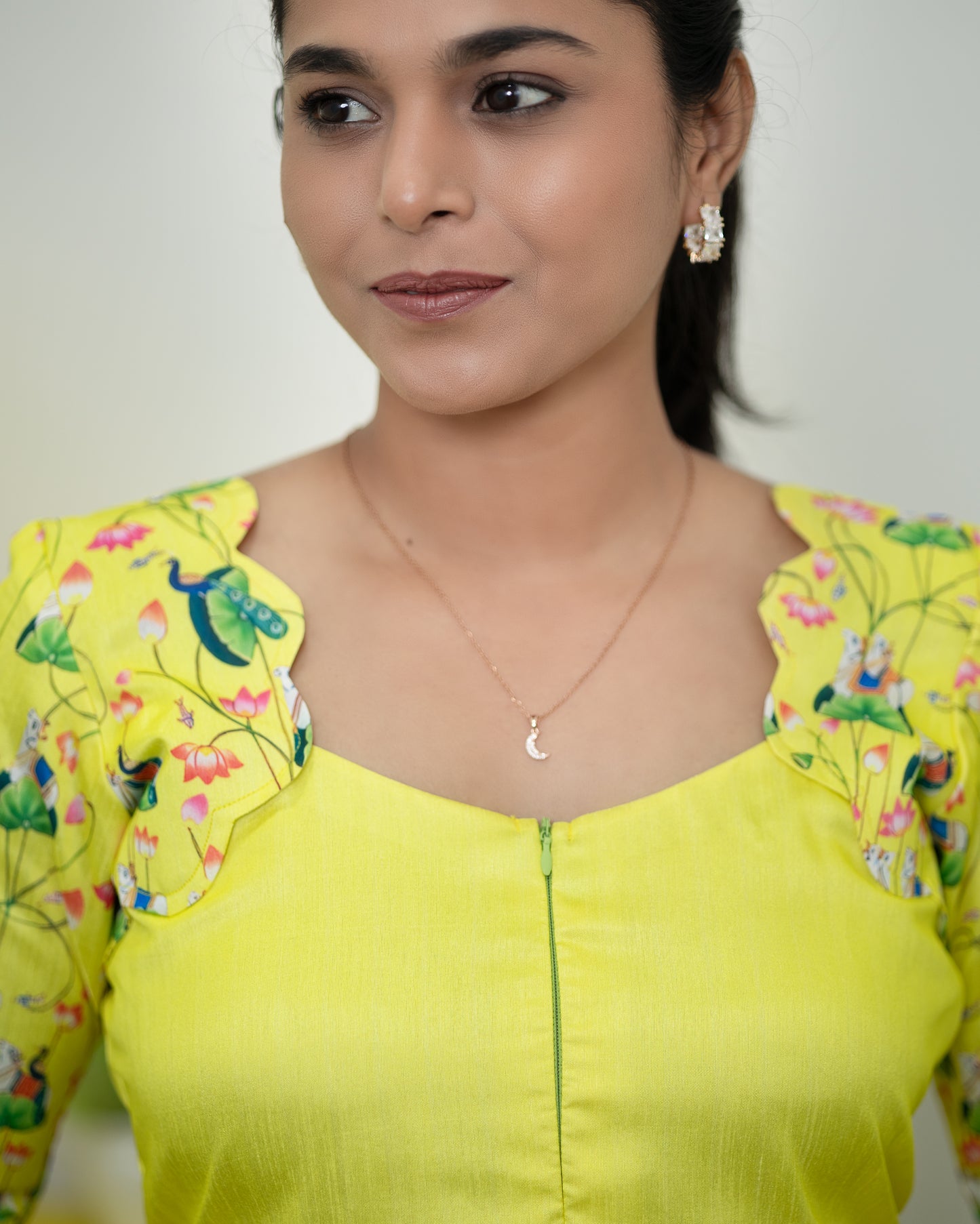 Radiant Yellow Pitchkari Feeding Frock