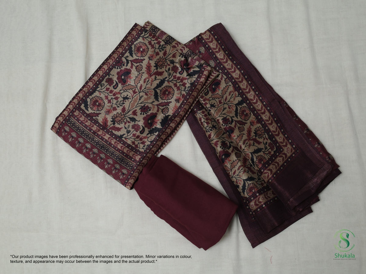 Deep Maroon Ethnic Motif Salwar Suit