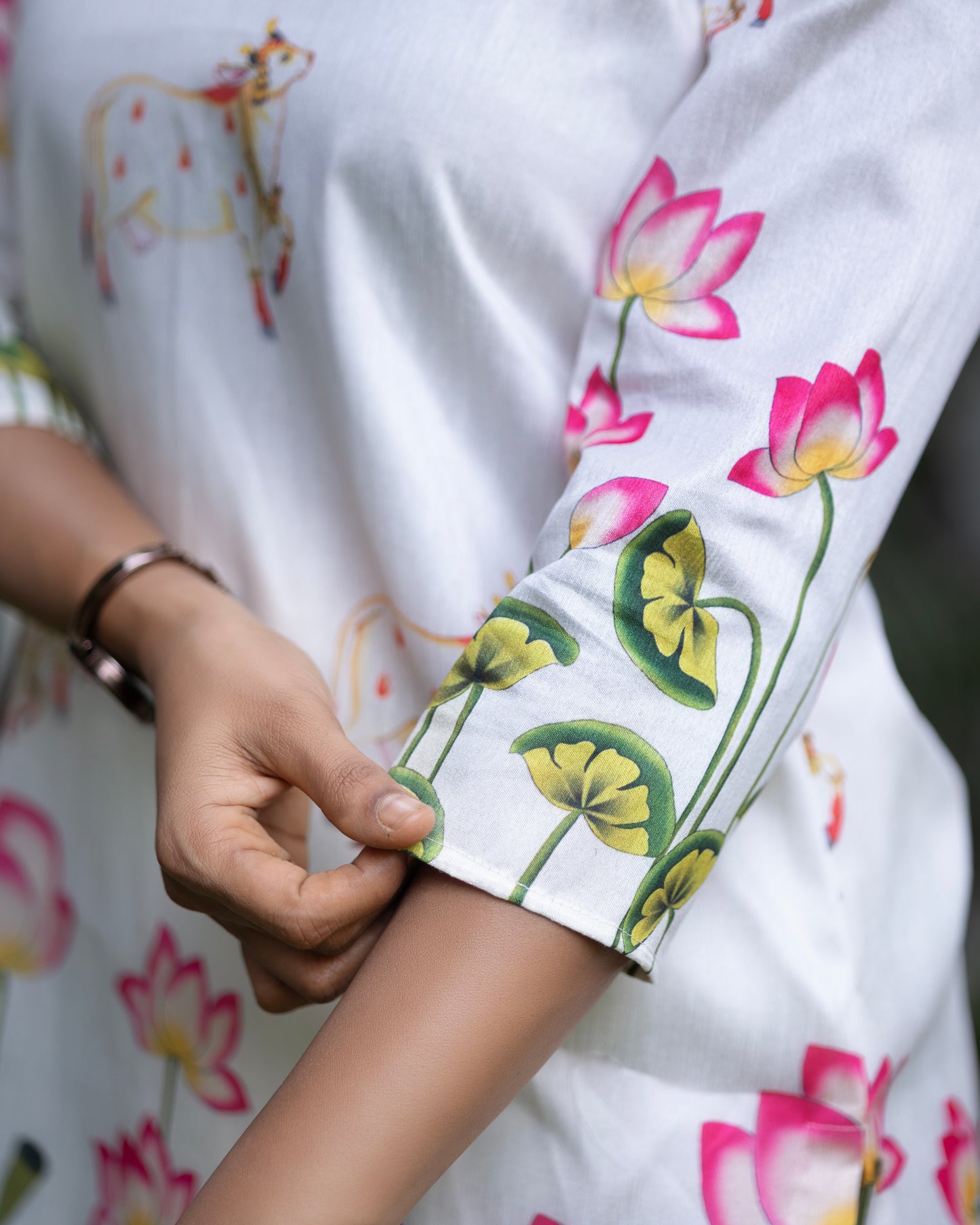 Pitch Kari Neon Splash on White Co-ord