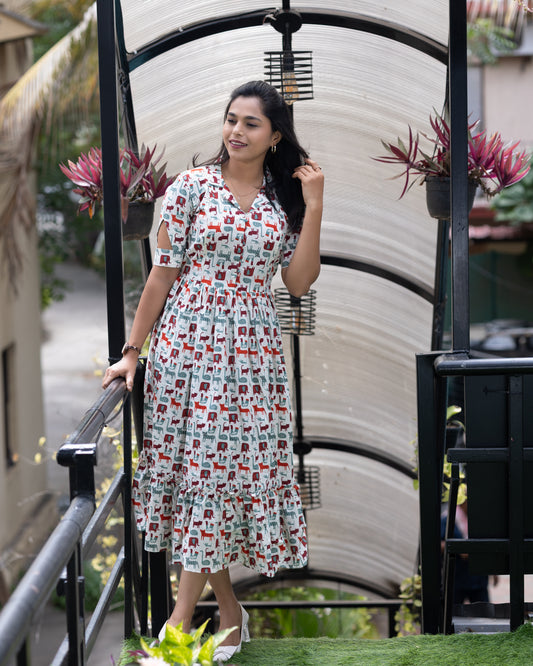 Geo Grace Feeding Frock