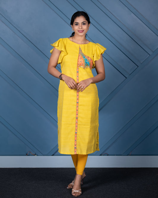 Patch &amp; Tassel Groove…kurti