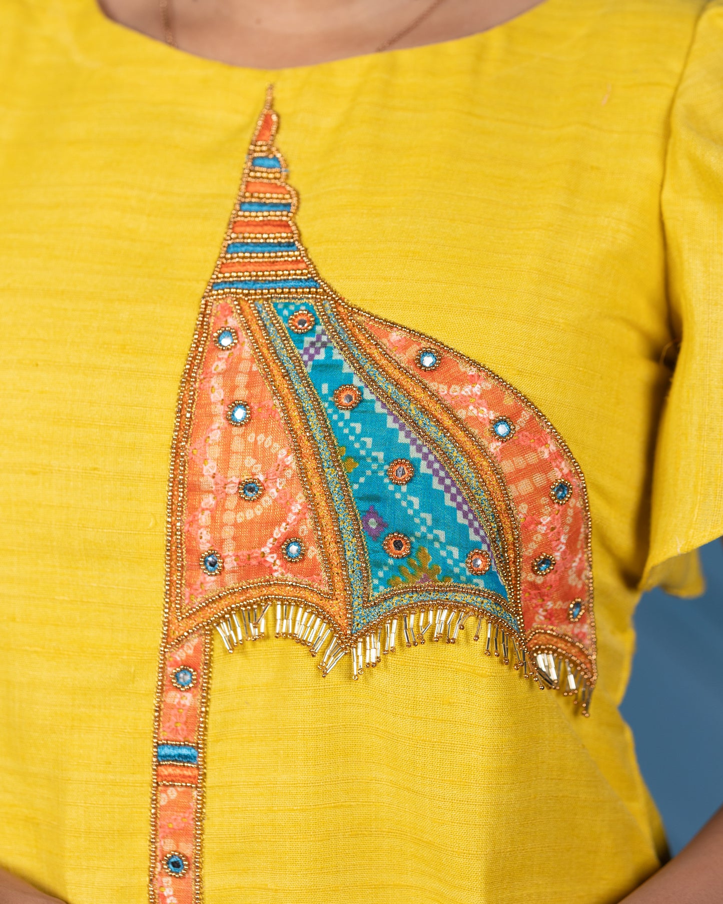 Patch &amp; Tassel Groove…kurti